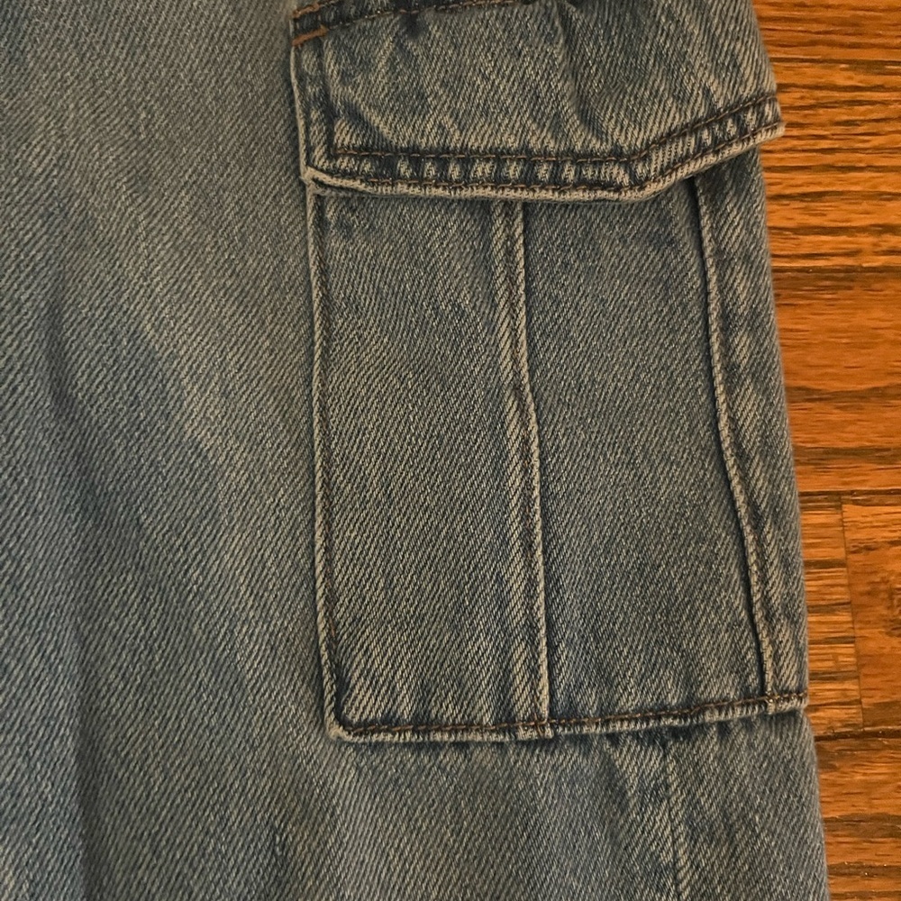 Old Navy Jeans Sky-Hi Wide Leg Extra High Rise Womens Size 10 Denim Medium Wash - Picture 5 of 6